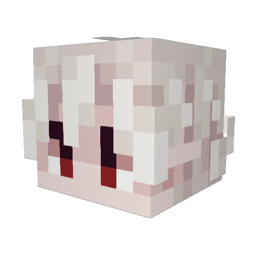 ghxstzys Minecraft avatar head, 3D render