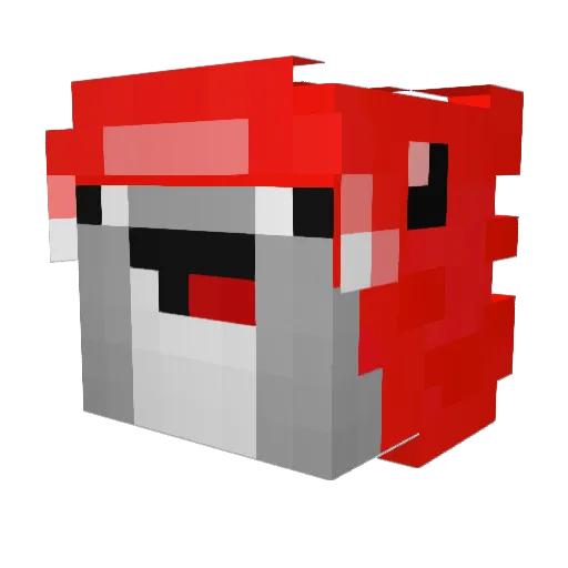 giNzs Minecraft avatar head, 3D render