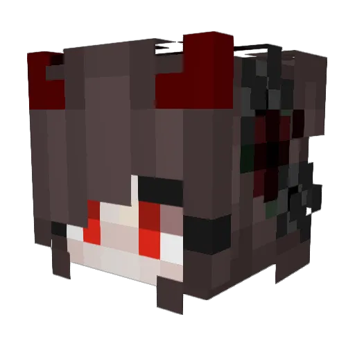 gi_kskej Minecraft avatar head, 3D render