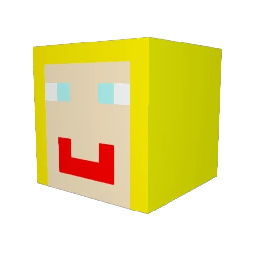 gia621 Minecraft avatar head, 3D render