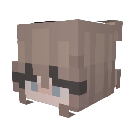 giadastars Minecraft avatar head, 3D render
