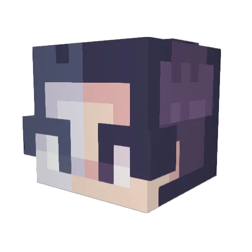 gialight Minecraft avatar head, 3D render