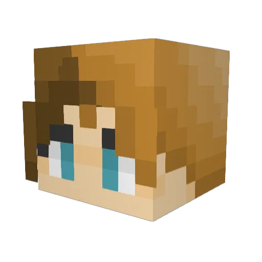 gianabonk Minecraft avatar head, 3D render