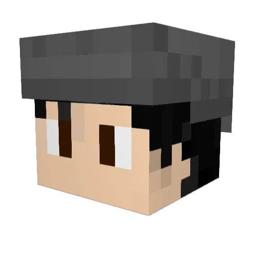 gianaig Minecraft avatar head, 3D render