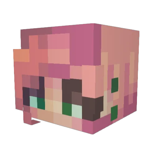 gianinamoon Minecraft avatar head, 3D render