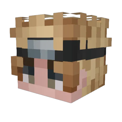 gianmmy Minecraft avatar head, 3D render