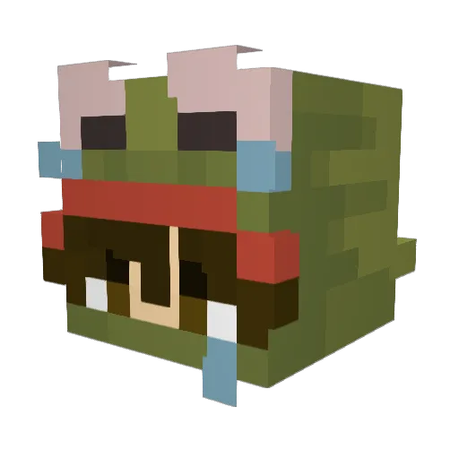 gianneb Minecraft avatar head, 3D render