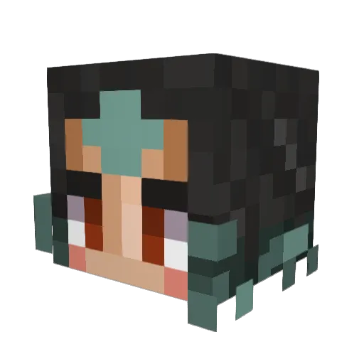 gianoemi Minecraft avatar head, 3D render