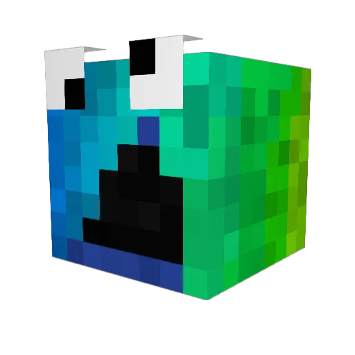 giant_squid18 Minecraft avatar head, 3D render