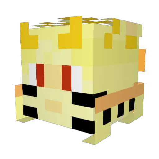 giantangel Minecraft avatar head, 3D render