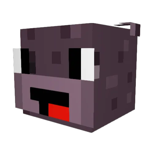 gianthippo Minecraft avatar head, 3D render