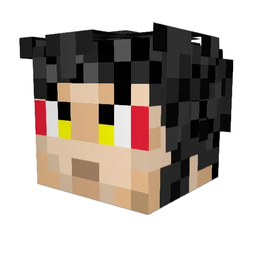 giantmonster9 Minecraft avatar head, 3D render