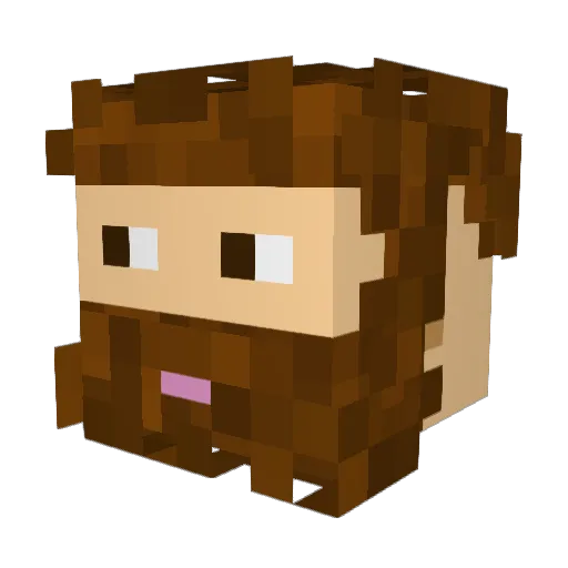 giantsgustav Minecraft avatar head, 3D render