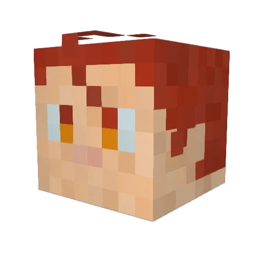 giarakko Minecraft avatar head, 3D render