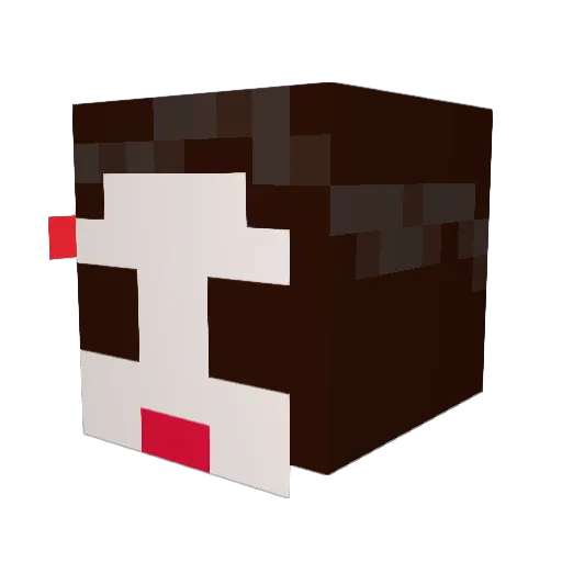giaubay Minecraft avatar head, 3D render