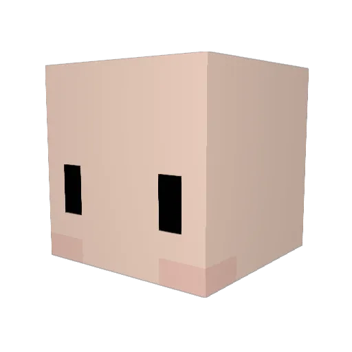 gibbbez Minecraft avatar head, 3D render