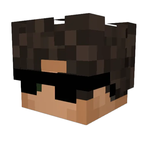 gibbi_nation Minecraft avatar head, 3D render