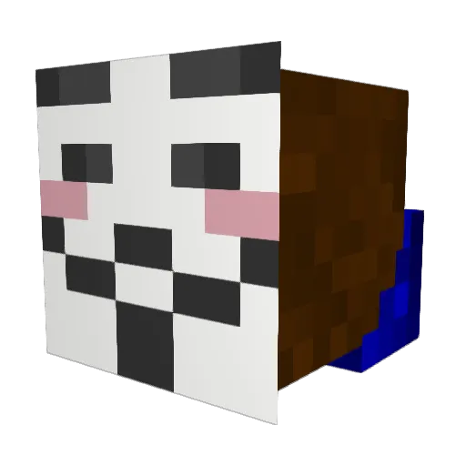 gibbytornado Minecraft avatar head, 3D render