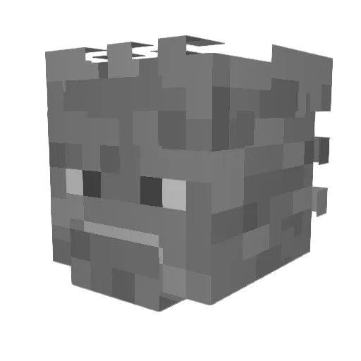 gibees Minecraft avatar head, 3D render