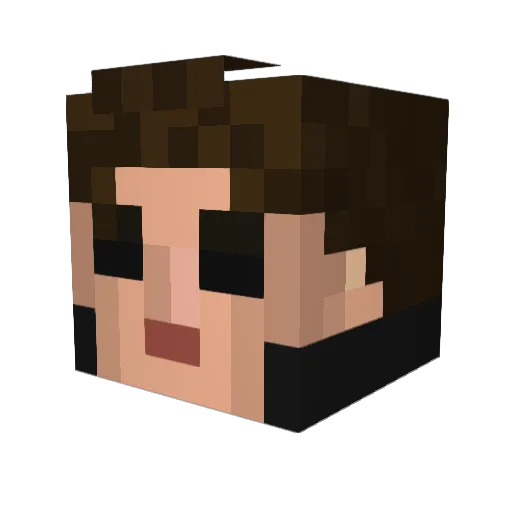 gibgab137 Minecraft avatar head, 3D render