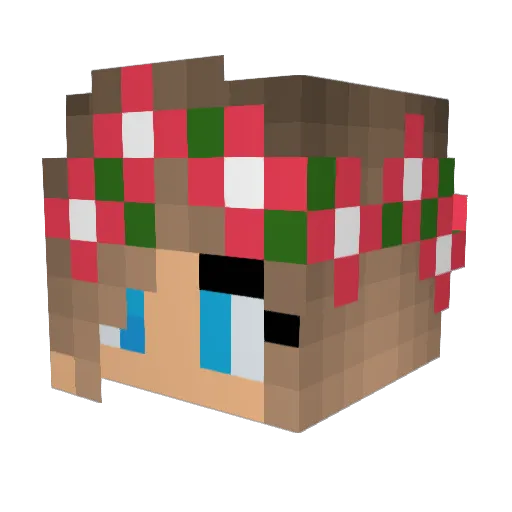 gibgabb Minecraft avatar head, 3D render