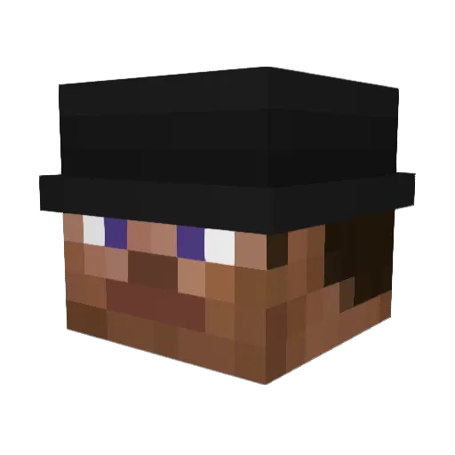 gibon1 Minecraft avatar head, 3D render