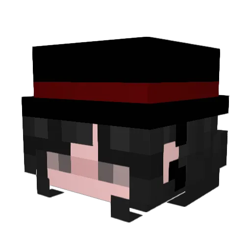 gicvanna Minecraft avatar head, 3D render