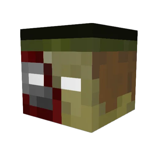 gideon_metzler Minecraft avatar head, 3D render