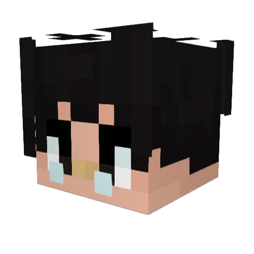 gideonavs Minecraft avatar head, 3D render