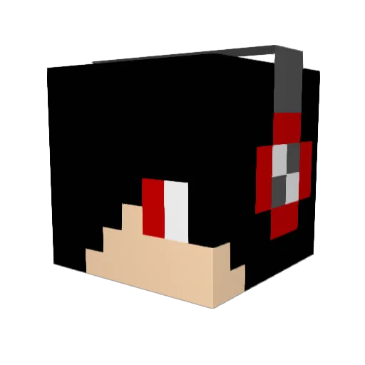 gidge8 Minecraft avatar head, 3D render