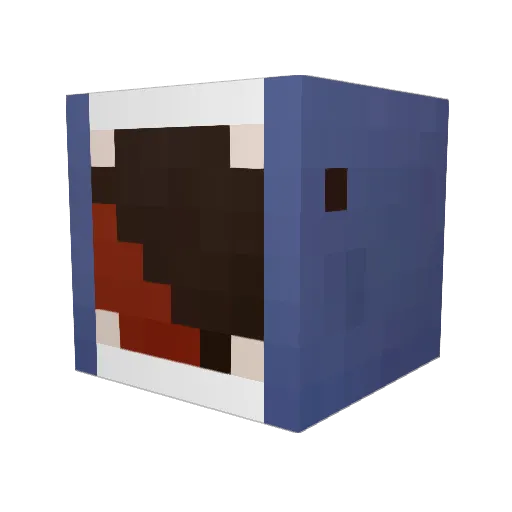 gielstone Minecraft avatar head, 3D render