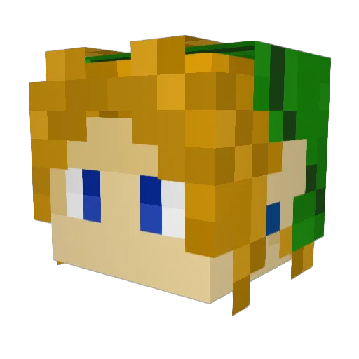 giezendanner Minecraft avatar head, 3D render