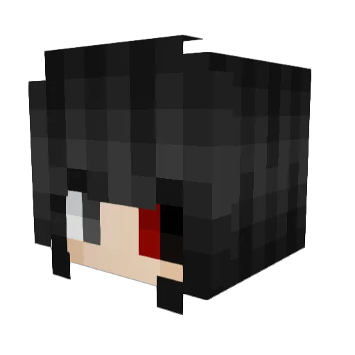 gifernan Minecraft avatar head, 3D render