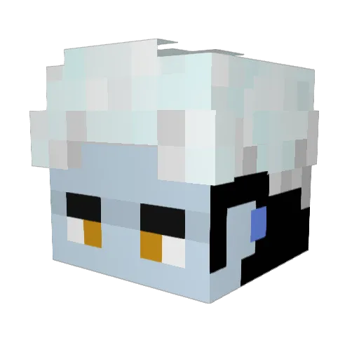 gifga Minecraft avatar head, 3D render