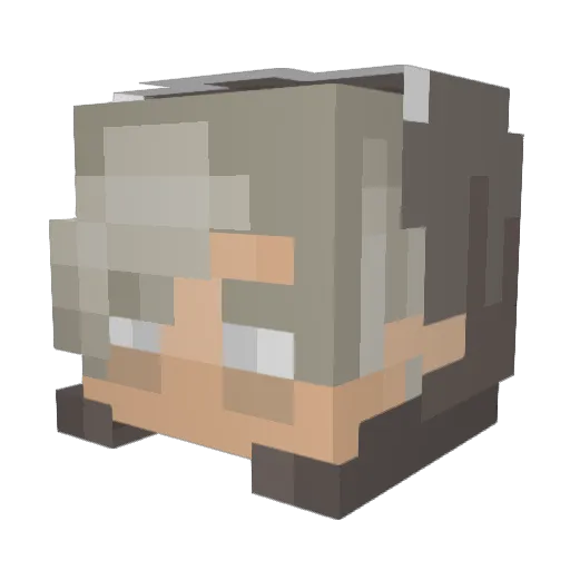 gig3311 Minecraft avatar head, 3D render
