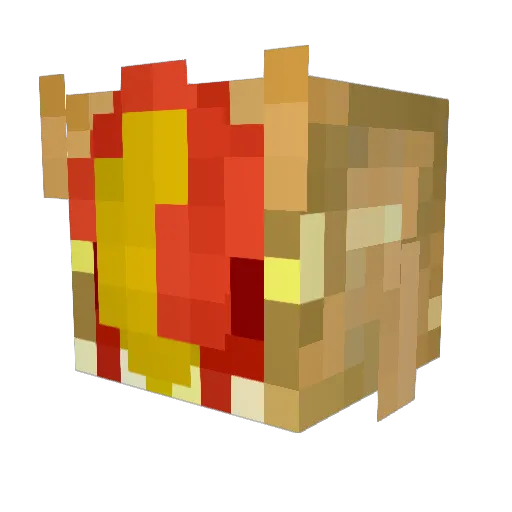 giga_pudding_3 Minecraft avatar head, 3D render