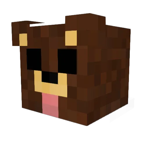 gigabytez Minecraft avatar head, 3D render