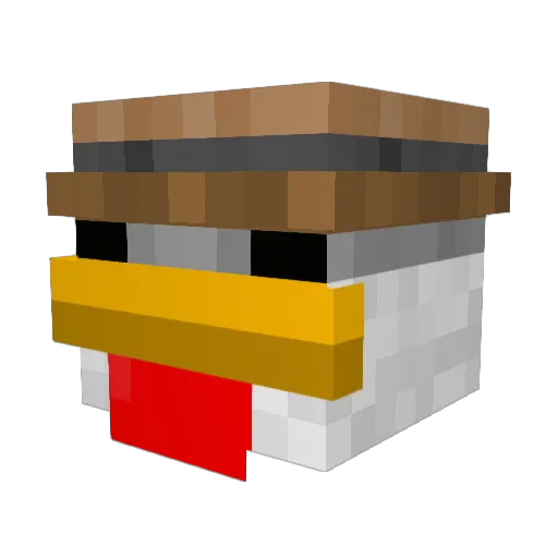 gigagrinder_ Minecraft avatar head, 3D render