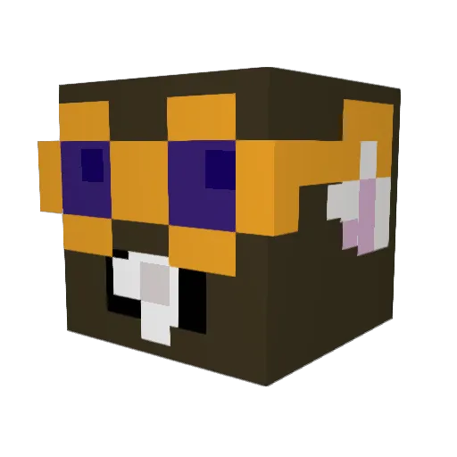 gigakluha Minecraft avatar head, 3D render