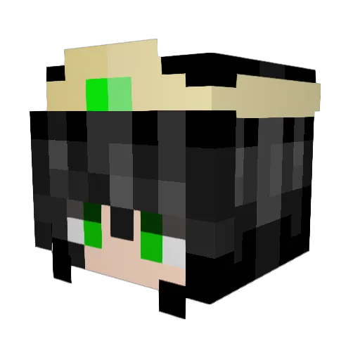 gigantustastus Minecraft avatar head, 3D render