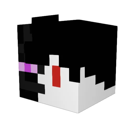 gigg1ty Minecraft avatar head, 3D render