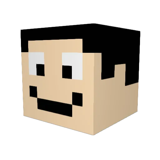 gigglebeans22 Minecraft avatar head, 3D render