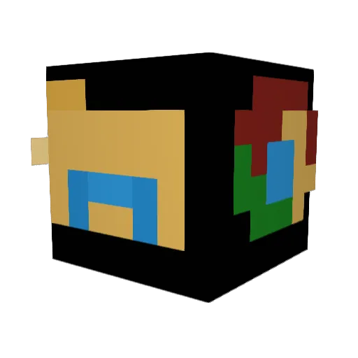 gigglefartgaming Minecraft avatar head, 3D render