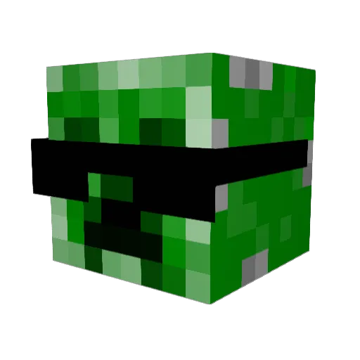 giggleitus Minecraft avatar head, 3D render