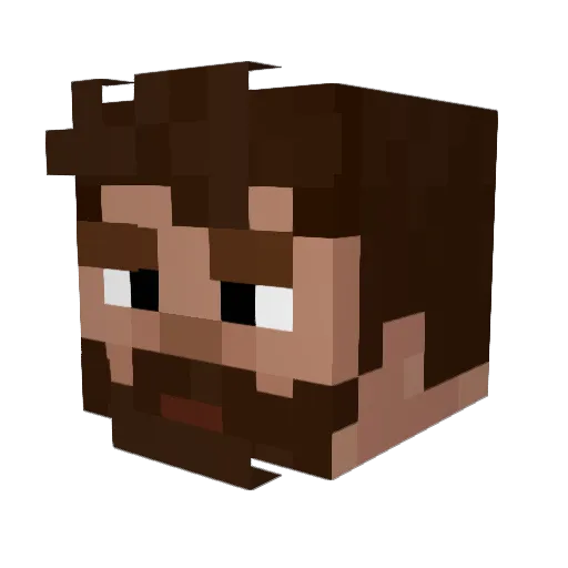 gigglytoots Minecraft avatar head, 3D render
