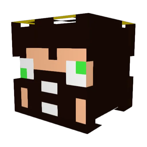 gigh4 Minecraft avatar head, 3D render