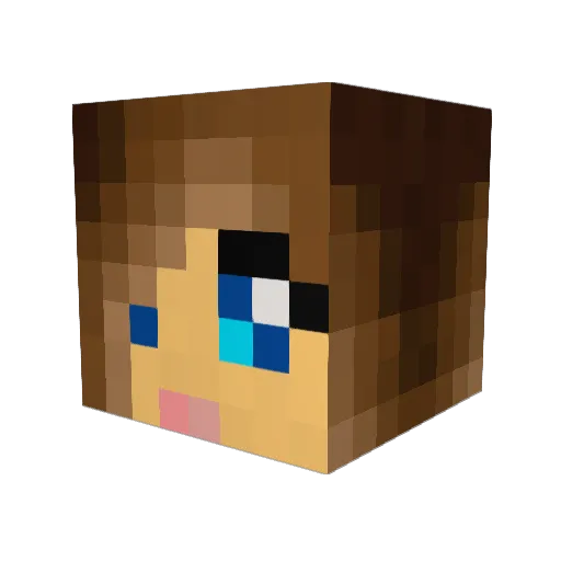 gigi012 Minecraft avatar head, 3D render