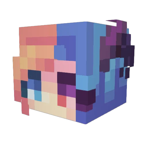 gigi2308 Minecraft avatar head, 3D render