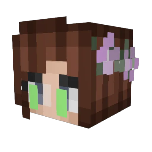 gigi239 Minecraft avatar head, 3D render