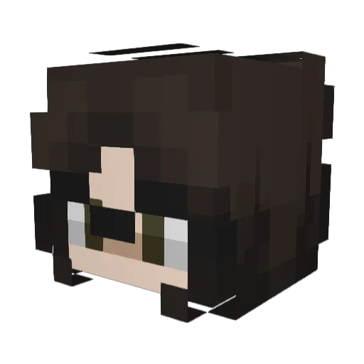 gigi63 Minecraft avatar head, 3D render